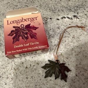Longaberger Double Leaf Tie-On